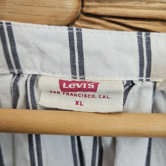 Levis Striped Peasant Top - Picture 2 of 6